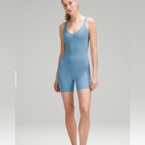 LULULEMON Align 6” Bodysuit Oasis Blue OASB Size 8 - Picture 1 of 8